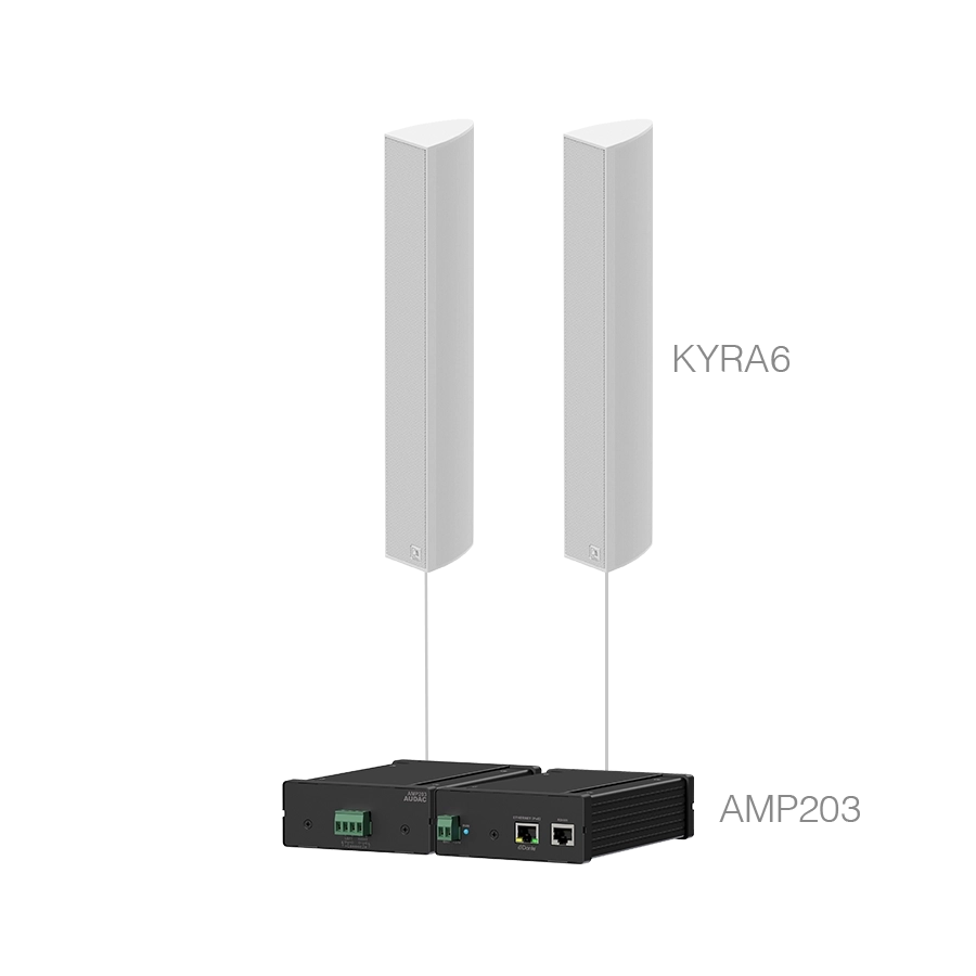 AUDAC - CONGRESS6.2/W - AMP203 + 2 x KYRA6 - White version