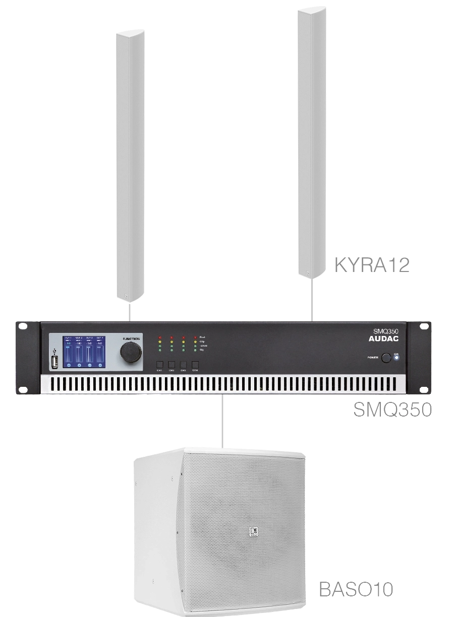 AUDAC - CONGRESS6.3/W - 2 x KYRA12 + BASO10 + SMQ350 - White