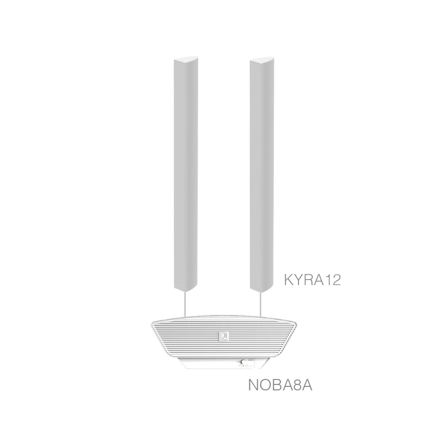 AUDAC - CONGRESS7.3/W - 2 x KYRA12 + NOBA8A  - White