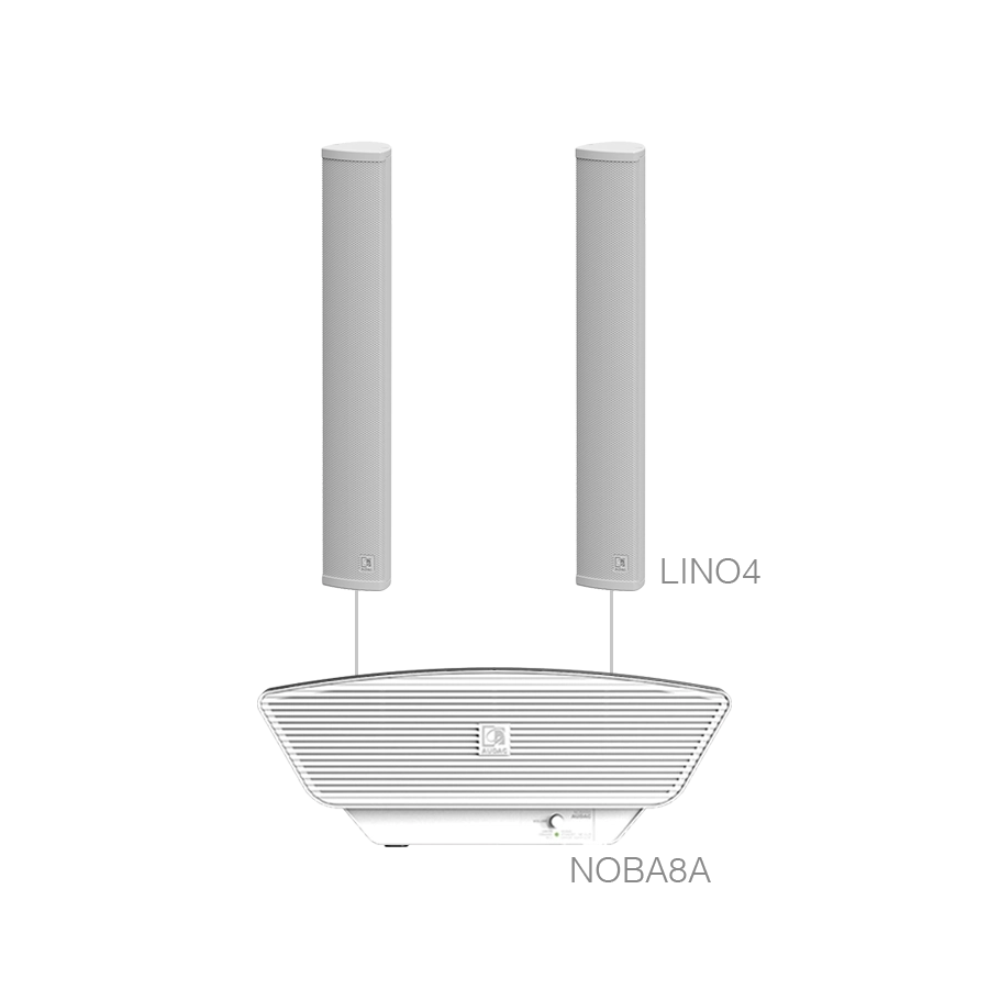 AUDAC - CONGRESS9.3/W - LINO4 + NOBA8A - White