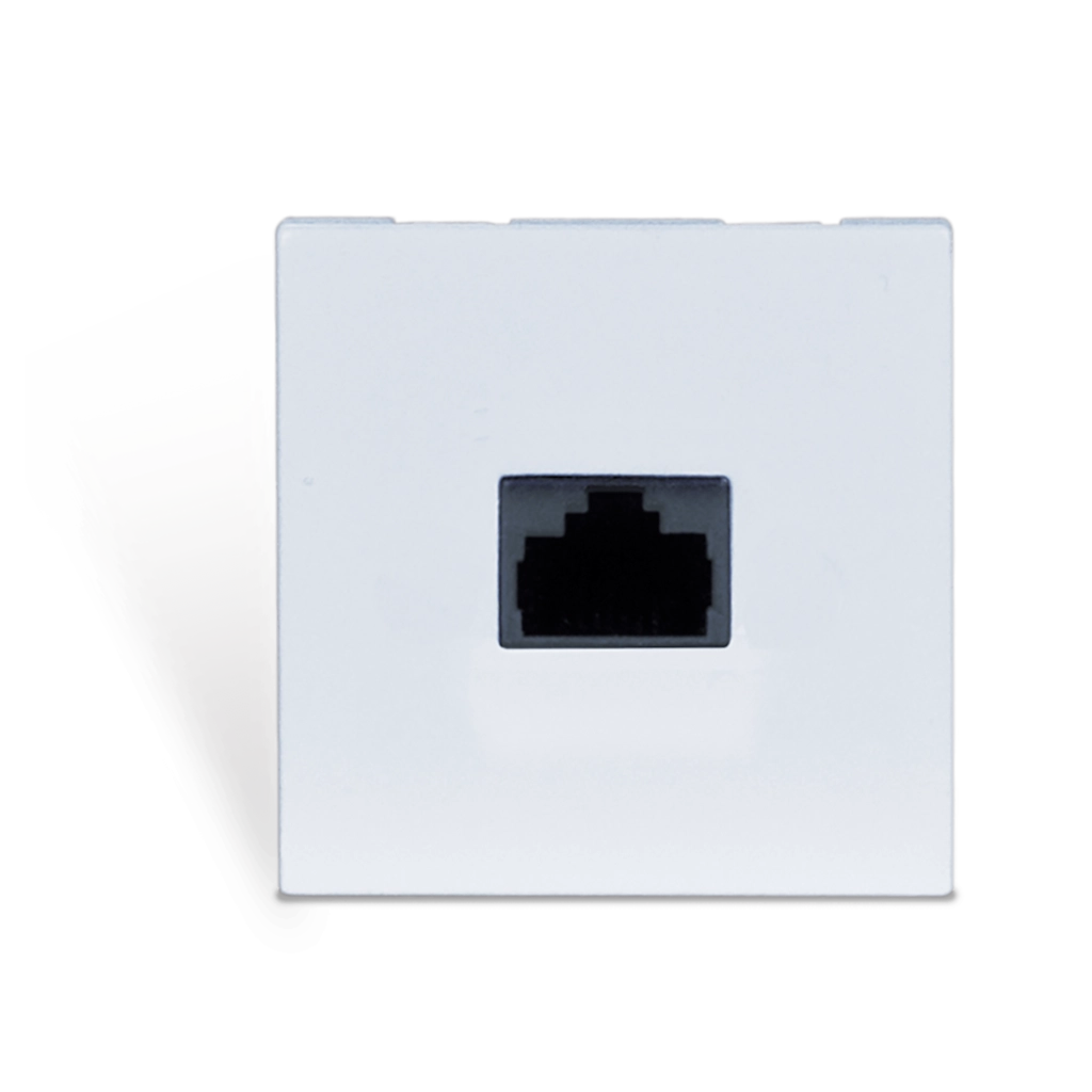 AUDAC - CP43ARP/W - Connection plate - rj45 + repeater - bticino - White version