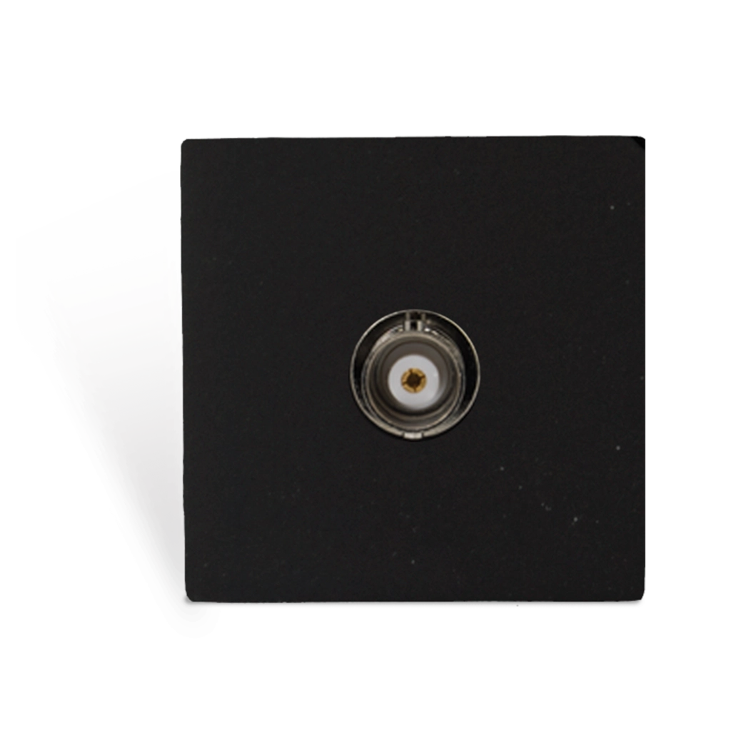 AUDAC - CP45BNC/B - Connection plate BNC 45 x 45 mm - Black version