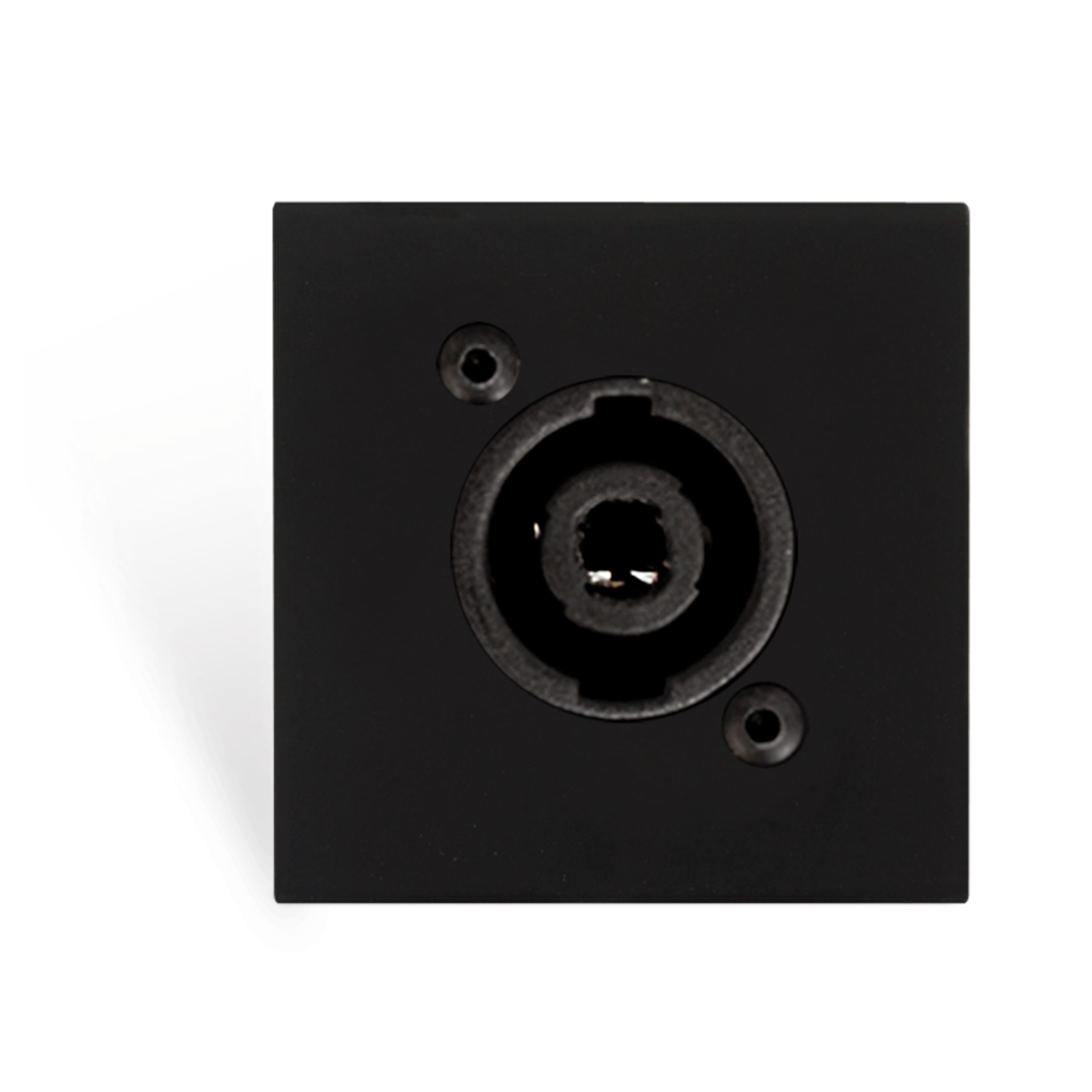 AUDAC - CP45SPES/B - Connection plate D-size speaker 45 X 45 mm - solderless - Black version