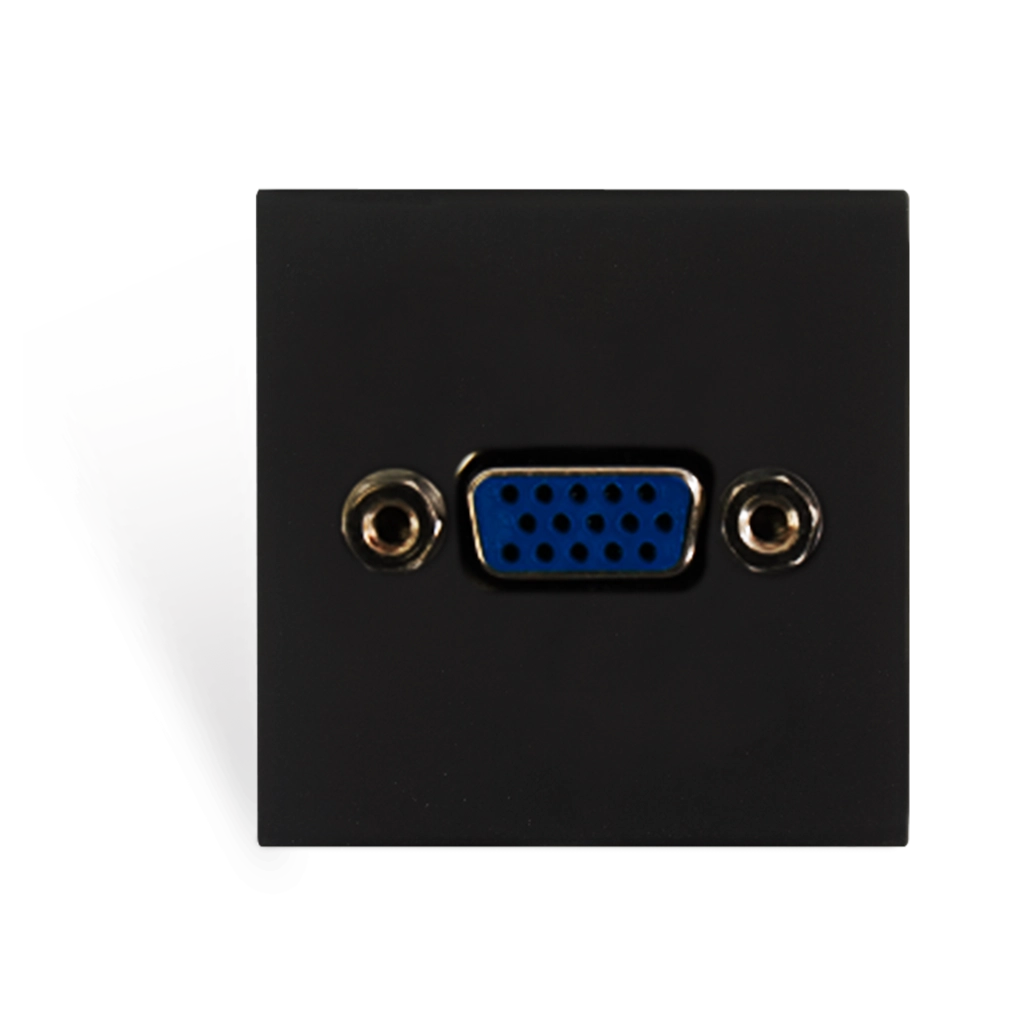 AUDAC - CP45VGA/B - Connection plate VGA 45 x 45 mm - Black version
