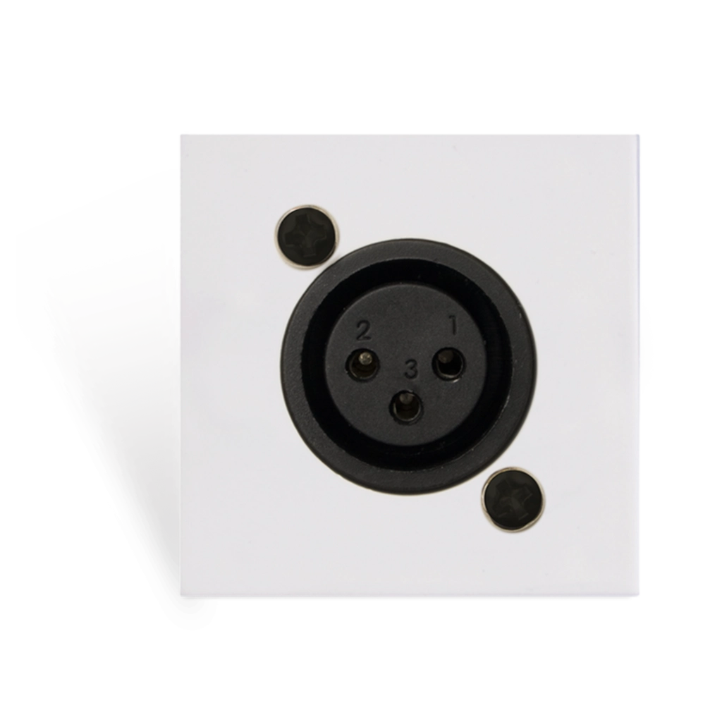 AUDAC - CP45XLFS/W - Connection plate XLR female 45 x 45 mm - solderless - White