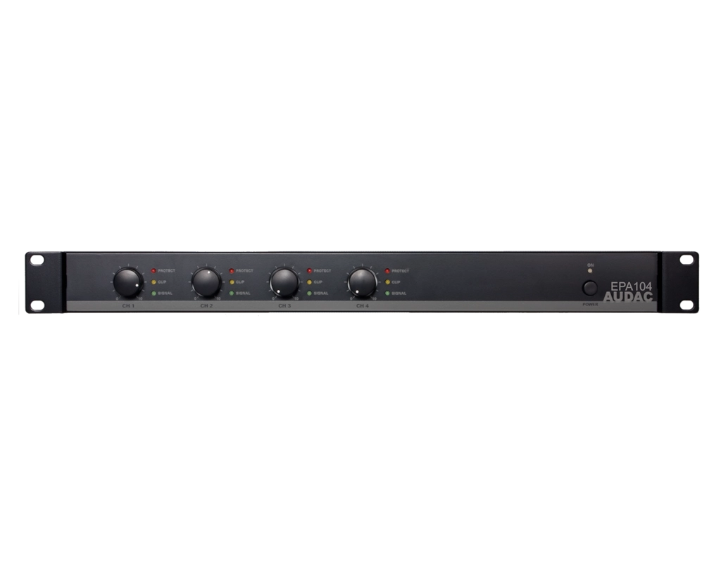 AUDAC - EPA104 - Quad-channel Class-D amplifier 4 x 100W - crossover