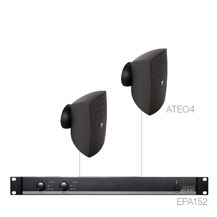 AUDAC - FESTA4.2E/B - 2 x ATEO4 + EPA152 - Black