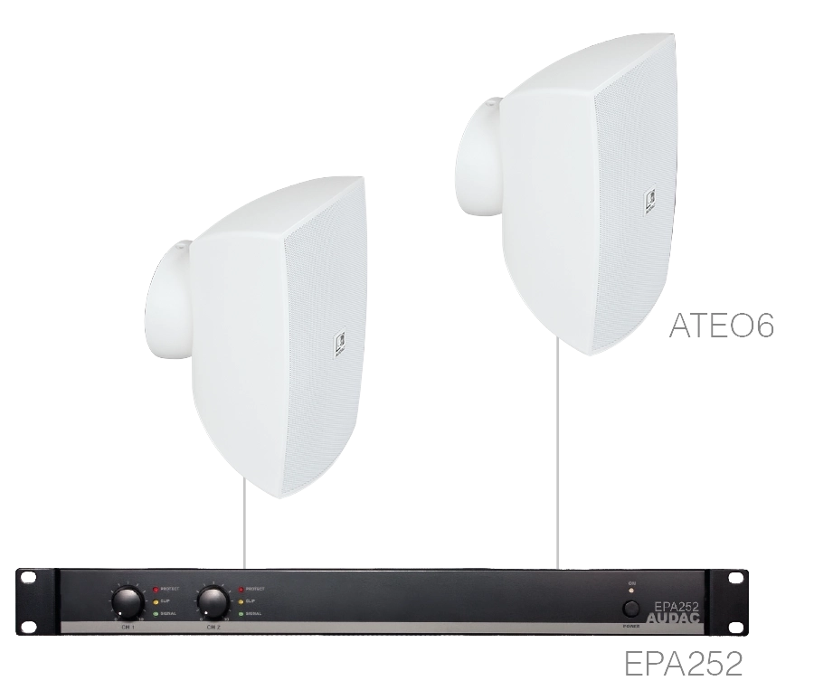 AUDAC - FESTA6.2E/W - 2 x ATEO6 + EPA252 - White