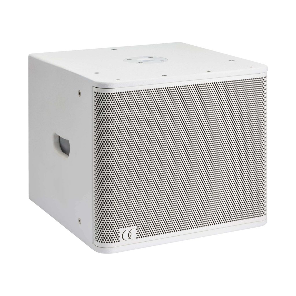 AUDIOPHONY - Sline112SubW - Passive installation subwoofer - 1x12" - 350W RMS at 8 Ohms – Wood finish, white color