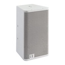 AUDIOPHONY - Sline106W - Passive loudspeaker for fixed installation - 6″+1″ -  120W RMS at 8Ω - Wood finish, white color