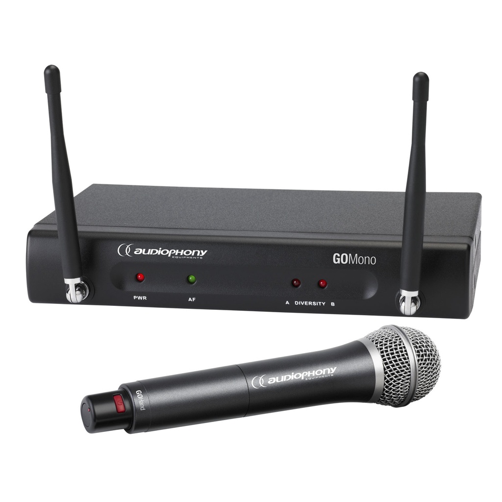 AUDIOPHONY - Pack GO-Hand-F6 - 1 GOMono receiver + 1 GOHand handheld microphone - 600MHz