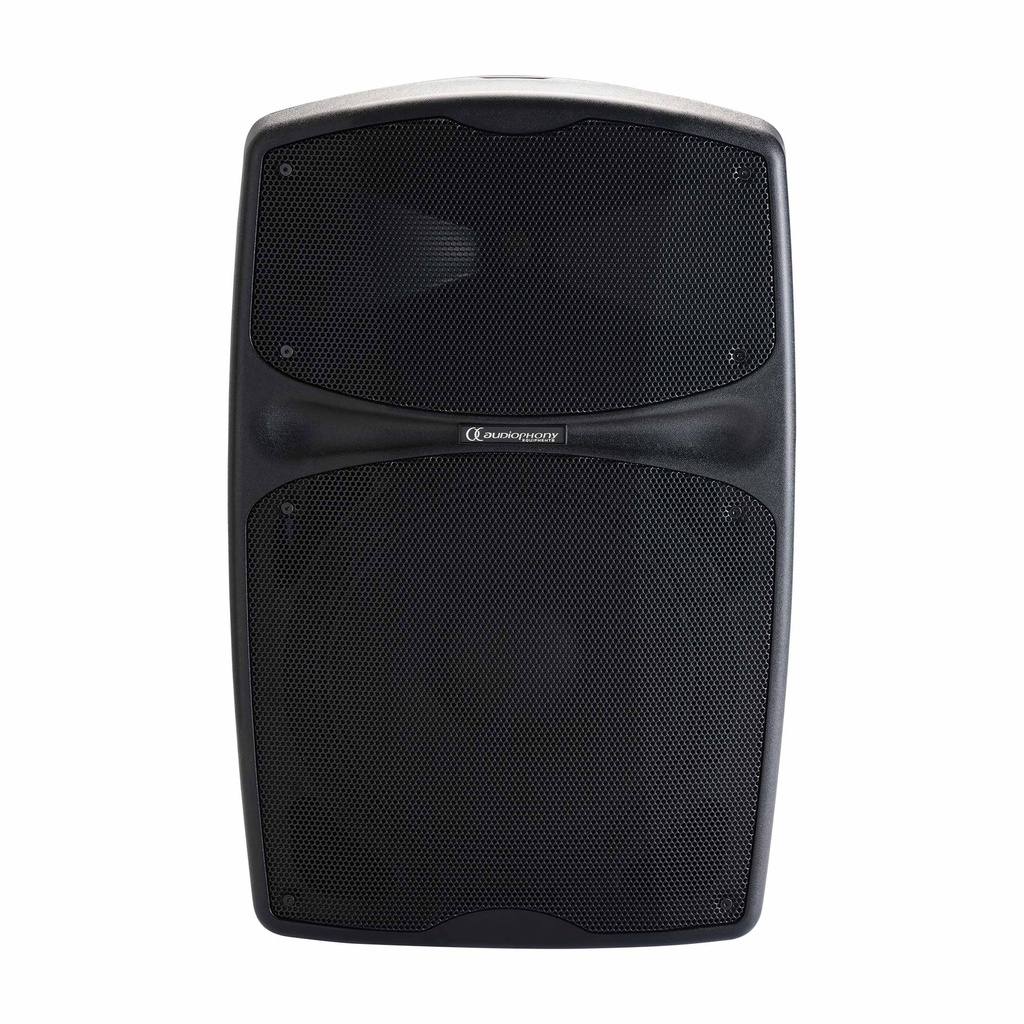 AUDIOPHONY - RACER250 Evo - Battery-powered portable speaker 12" 250W RMS with USB / SD / BT5.0 drive + talkover + effect
Supplied with 2 antennas (RACER-GoAnt)
Supplied without receiver (RACER-GoMod Evo)