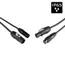 HILEC - PCT1-HYBRID-XLR5-1M5 - Outdoor DMX + Power Combi Cable with Seetronic IP65 5-Pin XLR and PowerCON TRUE1-compatible connectors - Length 1.5m