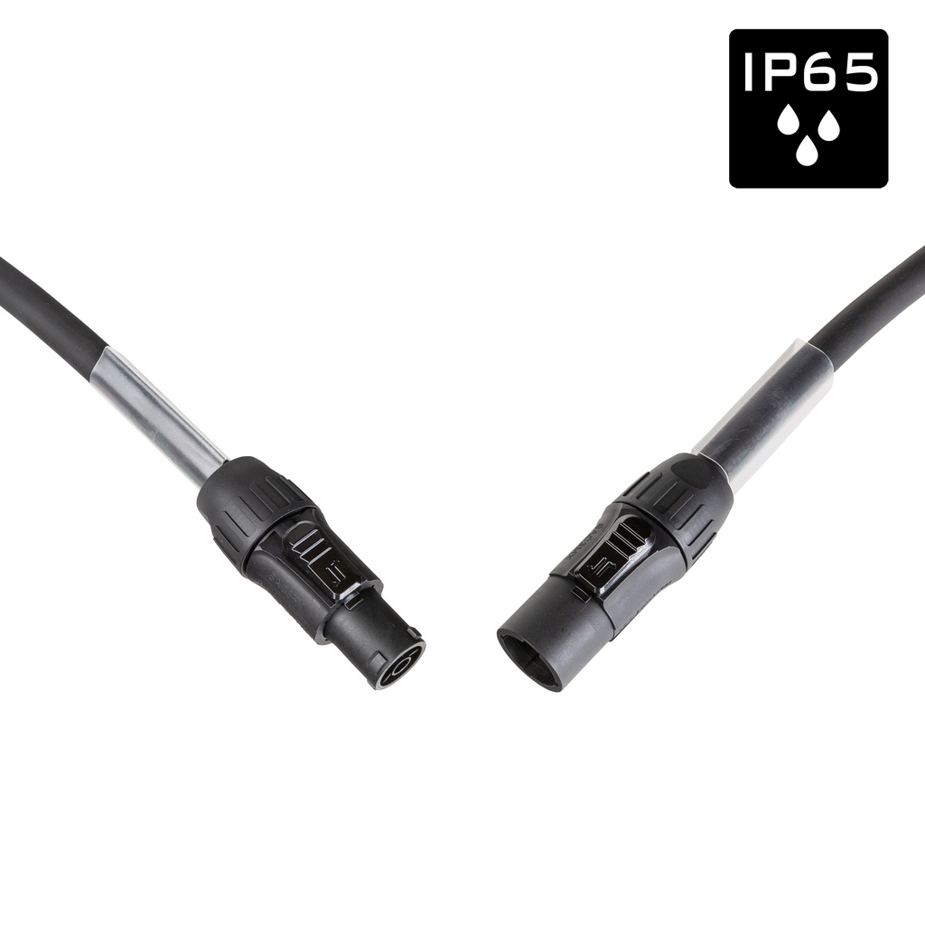 HILEC - PCT1M/F-1M5 - Flexible, rubber extension power cable 3G2.5 with 1 Seetronic SAC3MX input connector and 1 Seetronic SAC3FX output connector - L: 1.5m