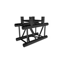CONTESTAGE - QUATRO-A03 blk - Quatro aluminium corner 290 - heavy duty - 3 directions 90° - Connection kits included - Black
