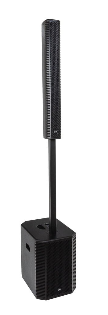JB SYSTEMS - BLAST ARRAY12A - Powerful Plywood HQ active speaker set (450Wrms - 12'' sub + 8x 3.5'' column)  with 120° horizontal dispersion
