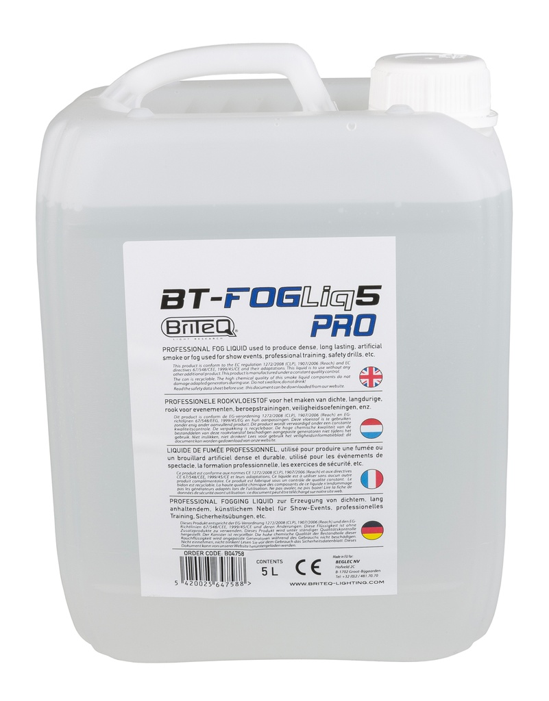 BRITEQ - BT-FOGLIQ5 PRO - Professional smoke liquid – long lasting