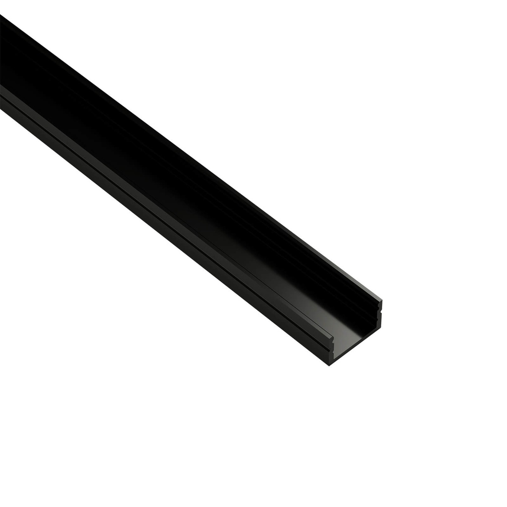 CONTEST - TAPEprofil-E-Black - Black aluminium recessed profile 11x20mm - Length 2m