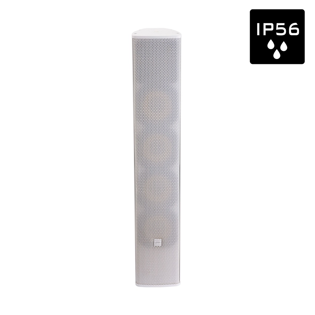 AUDIOPHONY PA - EXTLine134W - Outdoor column speaker 4x4″ + 1″ – 130W RMS – 100V/ 8 Ohms - IP56 - White