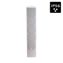 AUDIOPHONY PA - EXTLine134W - Outdoor column speaker 4x4″ + 1″ – 130W RMS – 100V/ 8 Ohms - IP56 - White
