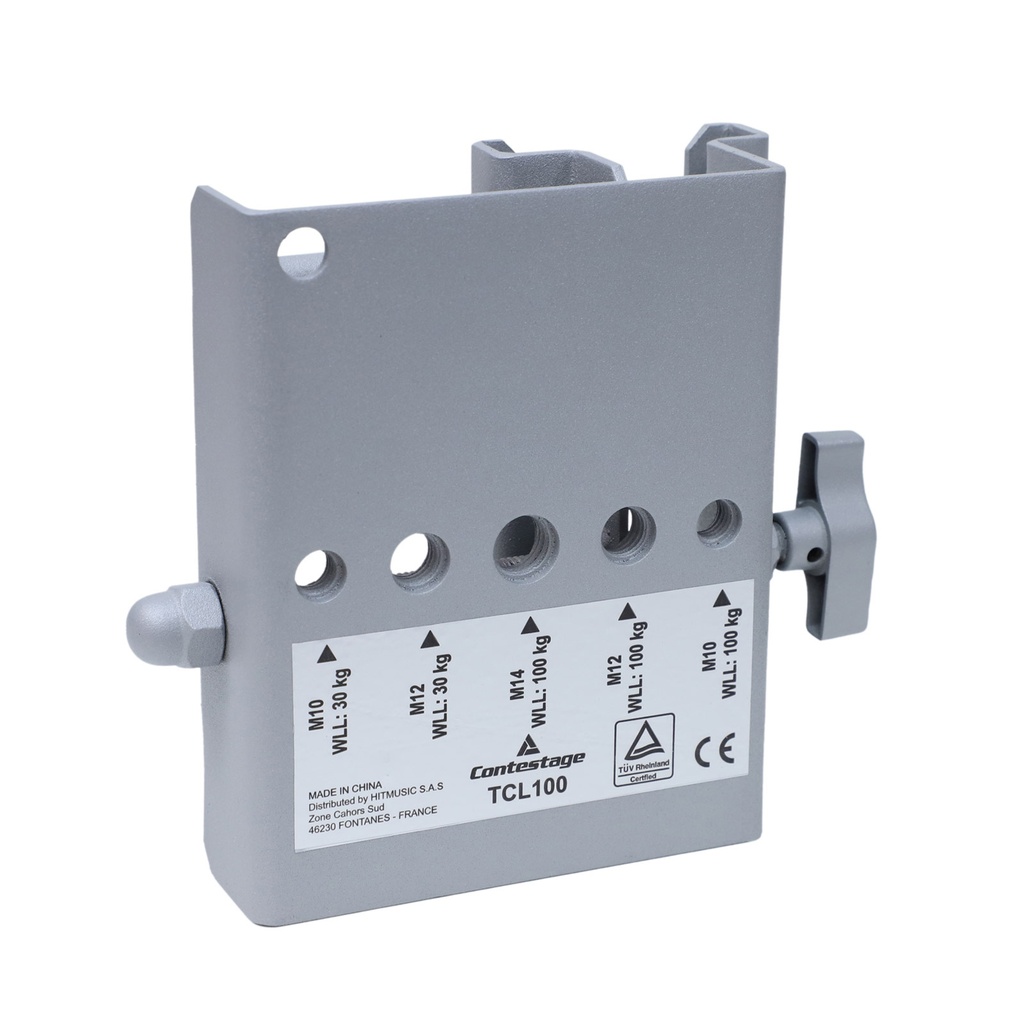 CONTESTAGE - TCL100 - Hanging bracket for marquee profile - SWL 100kg - Silver