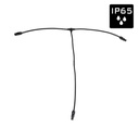 HILEC - PCT1M-2xPCT1F T-SPLIT - Flexible, rubber T-split power cable 3G2.5 (14 AWG) with 1 Seetronic SAC3MX input connectors to 2 SAC3FX output connectors