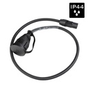 HILEC - PCT1M-SCHU/F-1M-G - Flexible, rubber power cable 3G1.5 with 1 Seetronic SAC3MX input connector and 1 female German schuko output connector