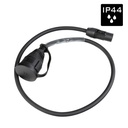 HILEC - PCT1M-SCHU/F-1M-F - Flexible, rubber power cable 3G1.5 with 1 Seetronic SAC3MX input connector and 1 female French schuko output connector