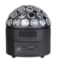 JB SYSTEMS - POWERBALL WHITE - Powerful 200W LED alternative to the classic mirror ball with pin spots!
DMX controlled cold & warm white spinning beams.