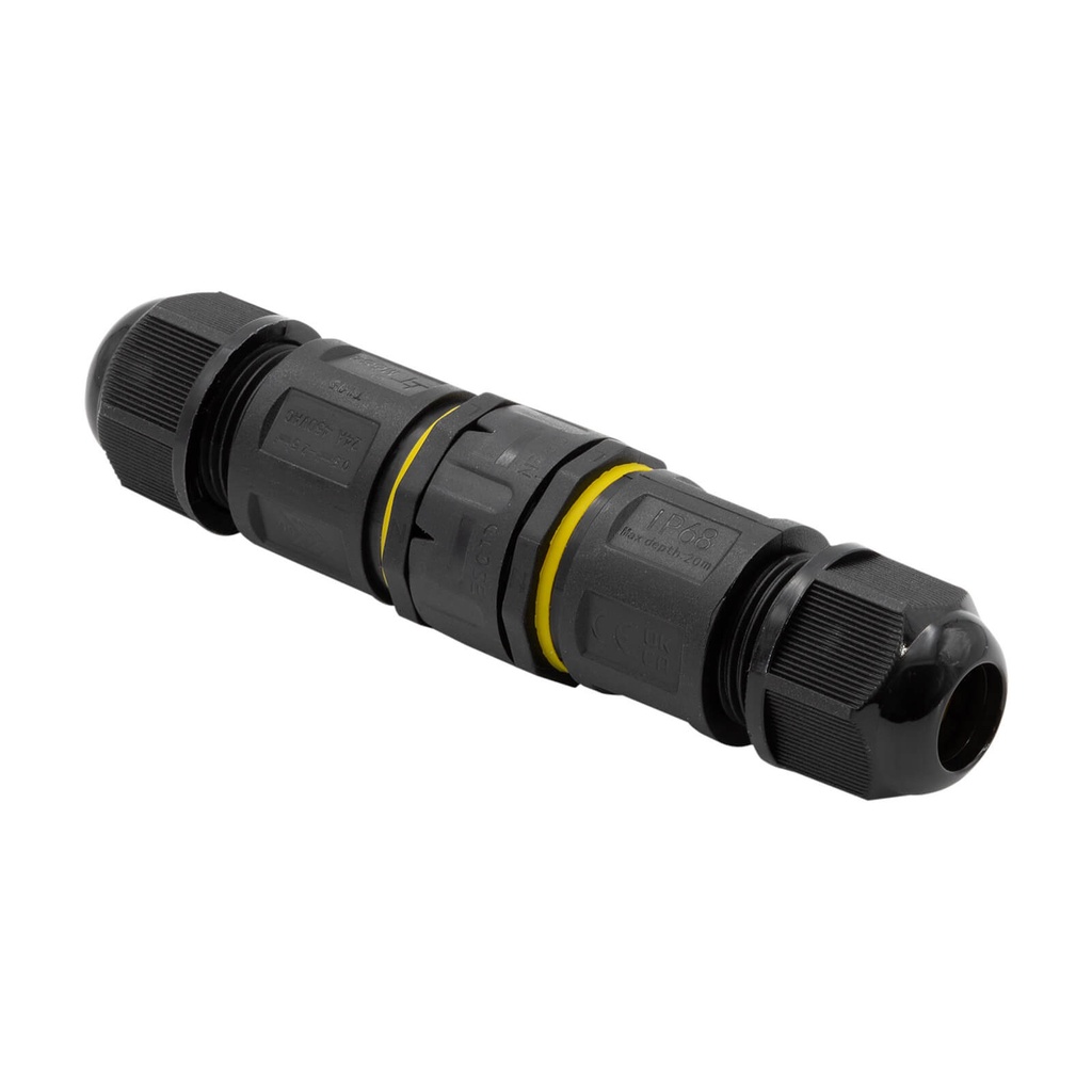 HILEC - IpDuo-M5S - Pack of 10 male/female plugs IP68 – Medium – 5 pins screw-in - for 4 to 11mm cable