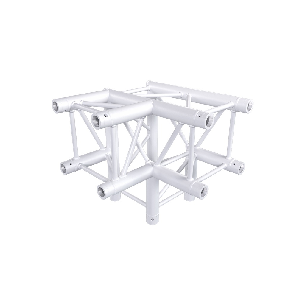 CONTESTAGE - AGQUA-09 W - TRUSS Quatro 290 side piece - 90° - 3 directions – White - Connection kits included