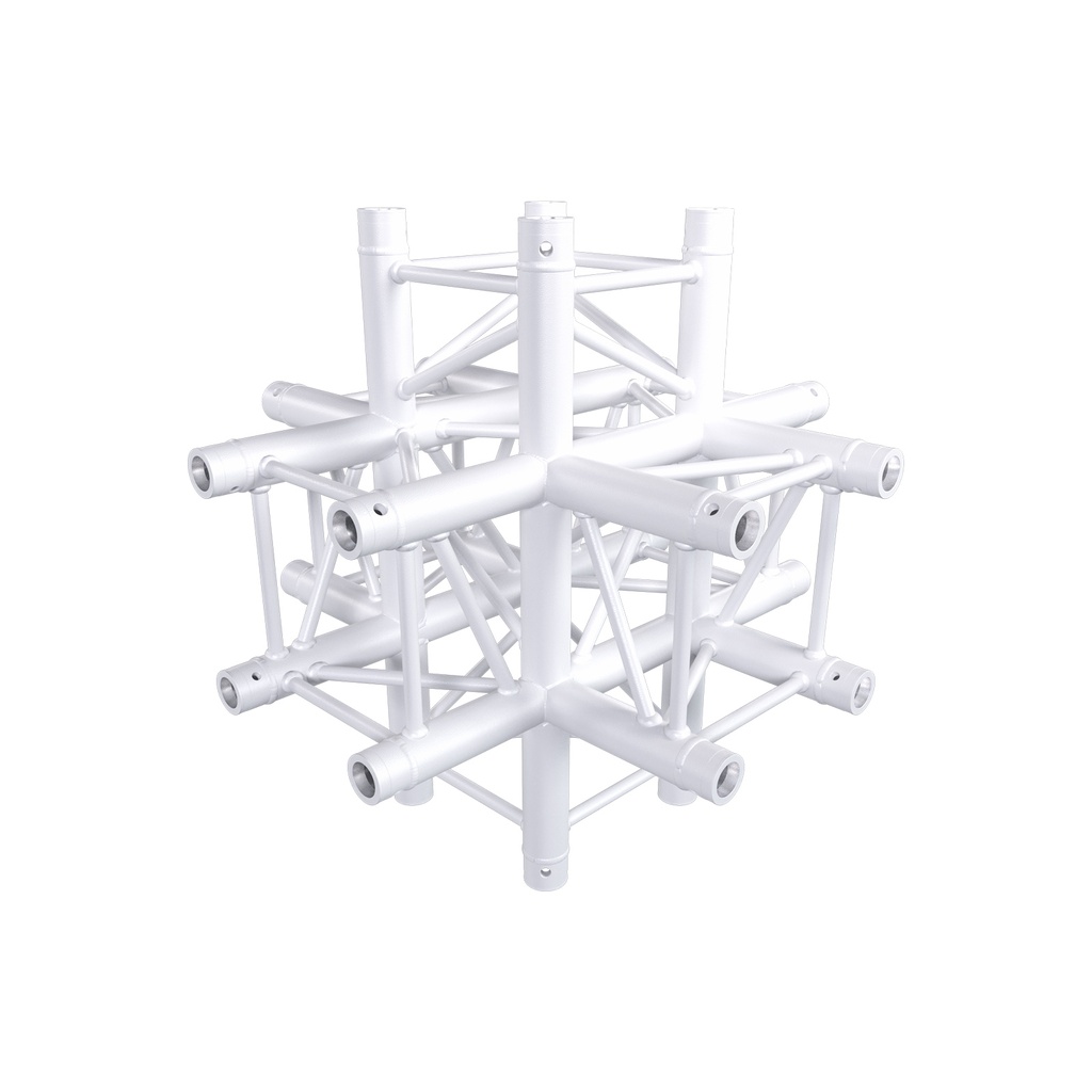 CONTESTAGE - AGQUA-08 W - TRUSS Quatro 290 angle - 90° - 6 directions – White - Connection kits included