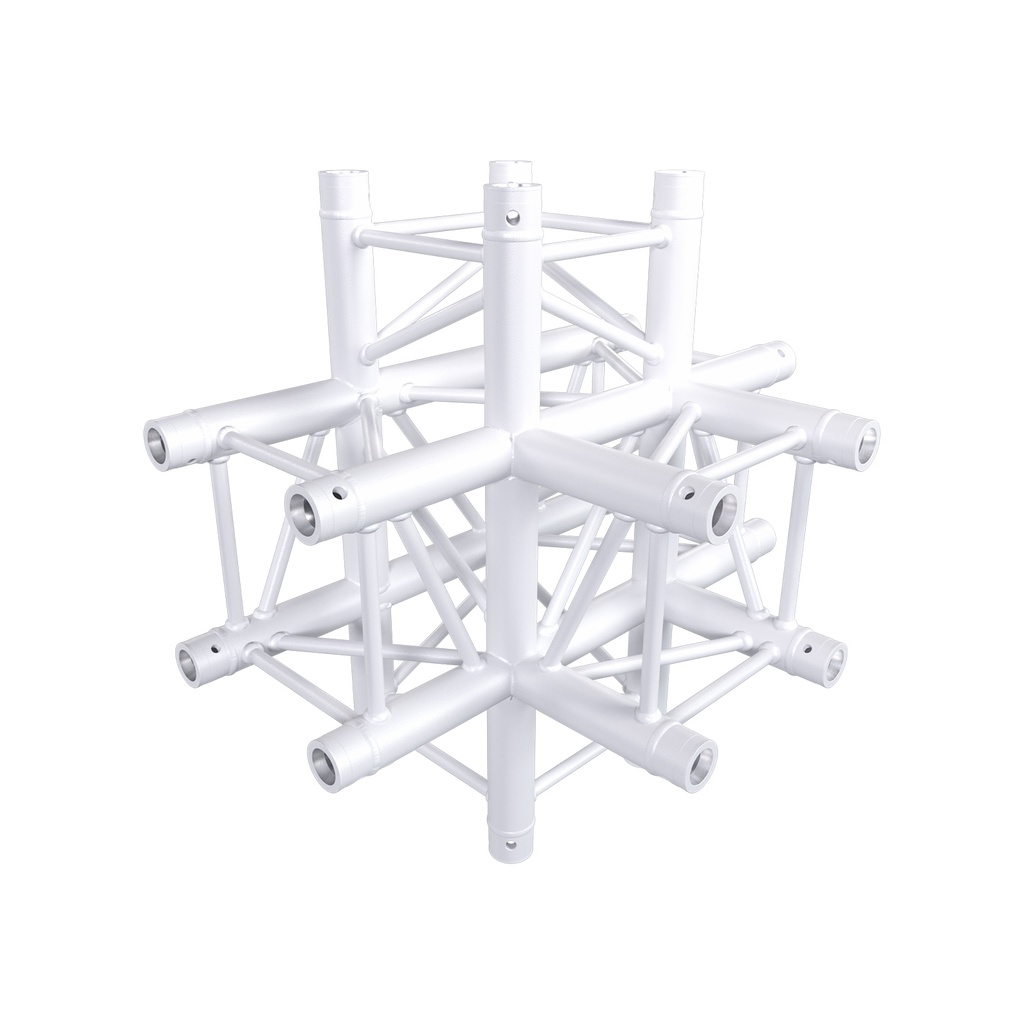 CONTESTAGE - AGQUA-07 W - TRUSS Quatro 290 angle - 90° - 5 directions – White - Connection kits included