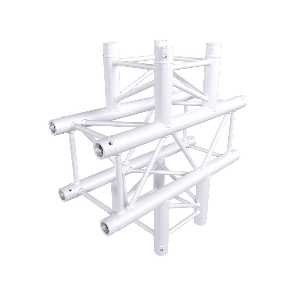 CONTESTAGE - AGQUA-06 W - TRUSS Quatro 290 angle - 90° - 4 directions – White - Connection kits included