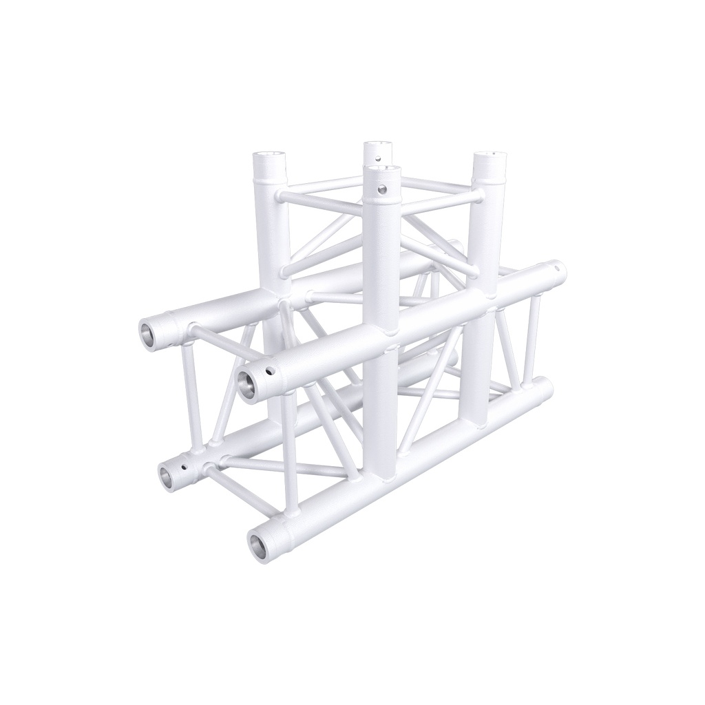 CONTESTAGE - AGQUA-05 W - TRUSS Quatro 290 angle - 90° - 3 directions – White - Connection kits included