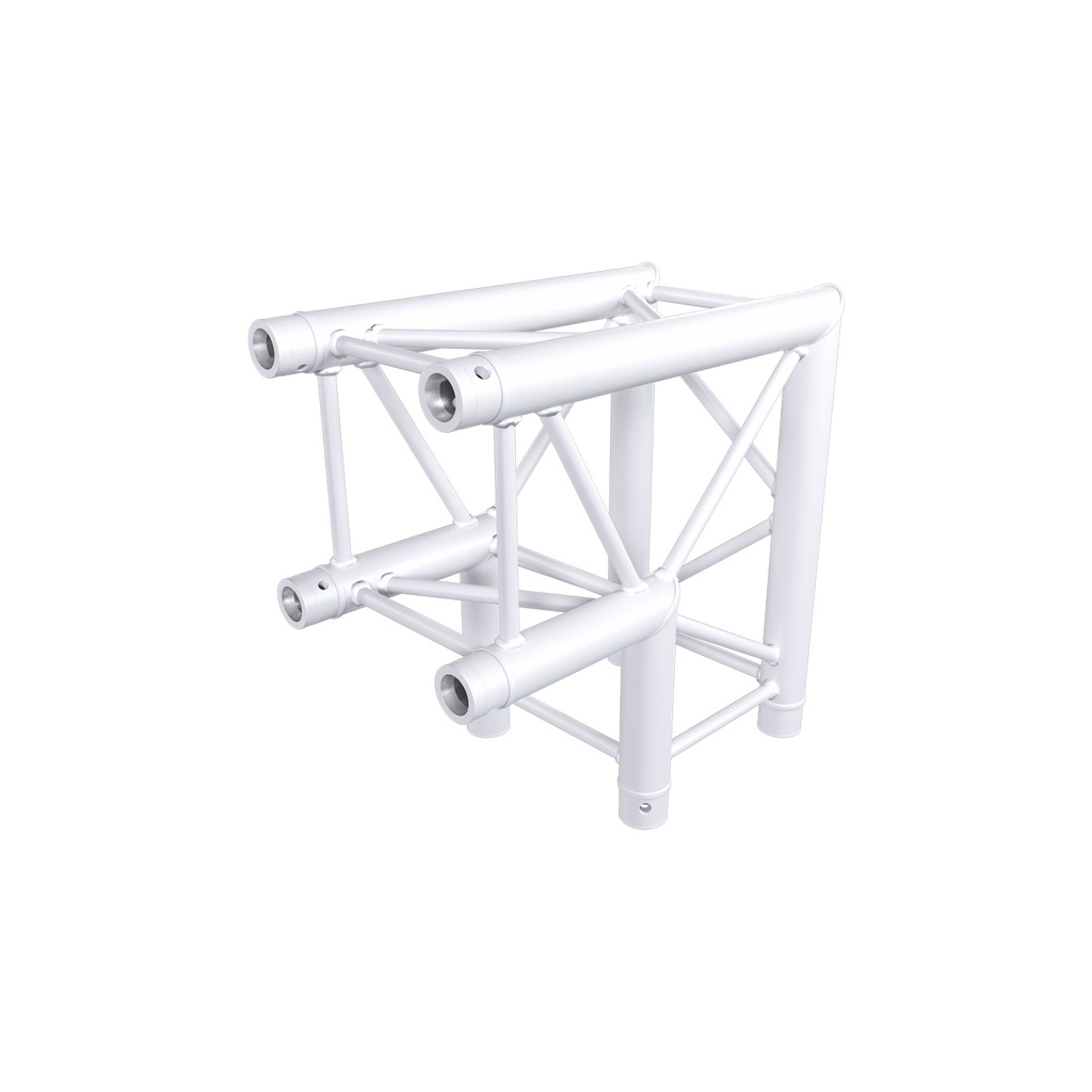 CONTESTAGE - AGQUA-02 W - TRUSS Quatro 290 angle - 50cm - 90° - 2 directions – White - Connection kit included