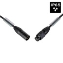HILEC - DMX-3PMF-10M - EURO PRO-SERIES: Assembled DMX/AES cable with 3pin IP65 XLR Seetronic connectors, L=10m