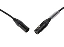 HILEC - AUD-3PMF-3M - EURO PRO-SERIES: Balanced Audio/Microphone cable with Neutrik NC3MXX-BAG and NC3FXX-BAG connectors, L=3m