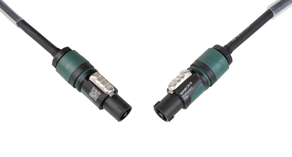 HILEC - SPKNL4-225-15M - Assembled speaker cable with Neutrik® speakON connectors NL4FXX-W-S - 2x2.5mm² - L=15m