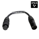 HILEC - DMX-5PM-3PF-0.15M - EURO PRO-SERIES: Assembled DMX adapter cable 5pin/3pin with IP65 XLR connectors Seetronic, L=0.15m