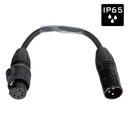 HILEC - DMX-3PM-5PF-0.15M - EURO PRO-SERIES: Assembled DMX adapter cable 3pin/5pin with IP65 XLR connectors Seetronic, L=0.15m