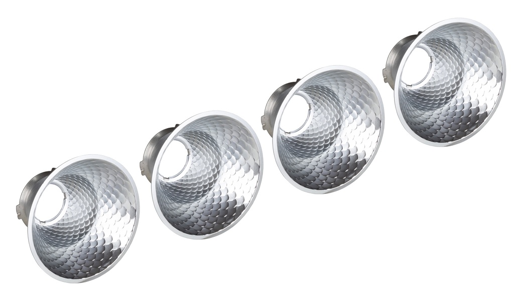 BRITEQ - BT-VENUELITE4 REFL.CUPS 60DEG - Set 60° reflectors to replace the standard 45° reflectors of BT-VENUELITE4