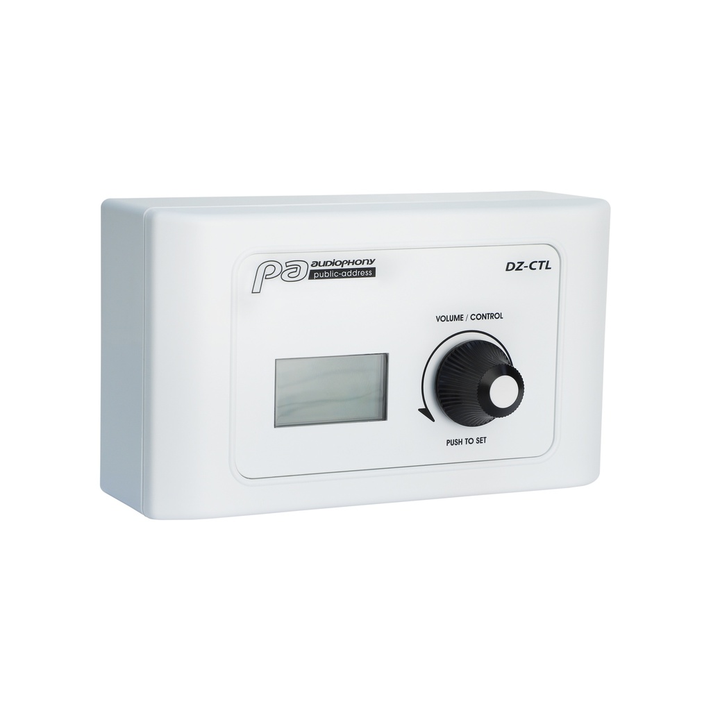 AUDIOPHONY PA - DZ-CTL - DZ-MATRIX input and output volume control box.  LCD display to view levels and routing.