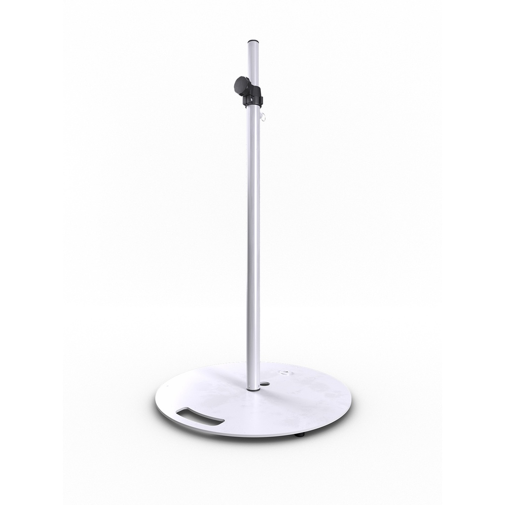 HILEC - Stick-RW - Speaker stand with heavy round base - White