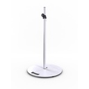 HILEC - Stick-RW - Speaker stand with heavy round base - White