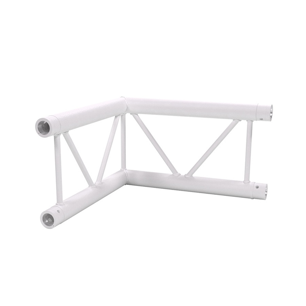 CONTESTAGE - AGDUO29-01 W - TRUSS DUO290 Corner joint white - 2 directions - 90° - upright - Connection kit included