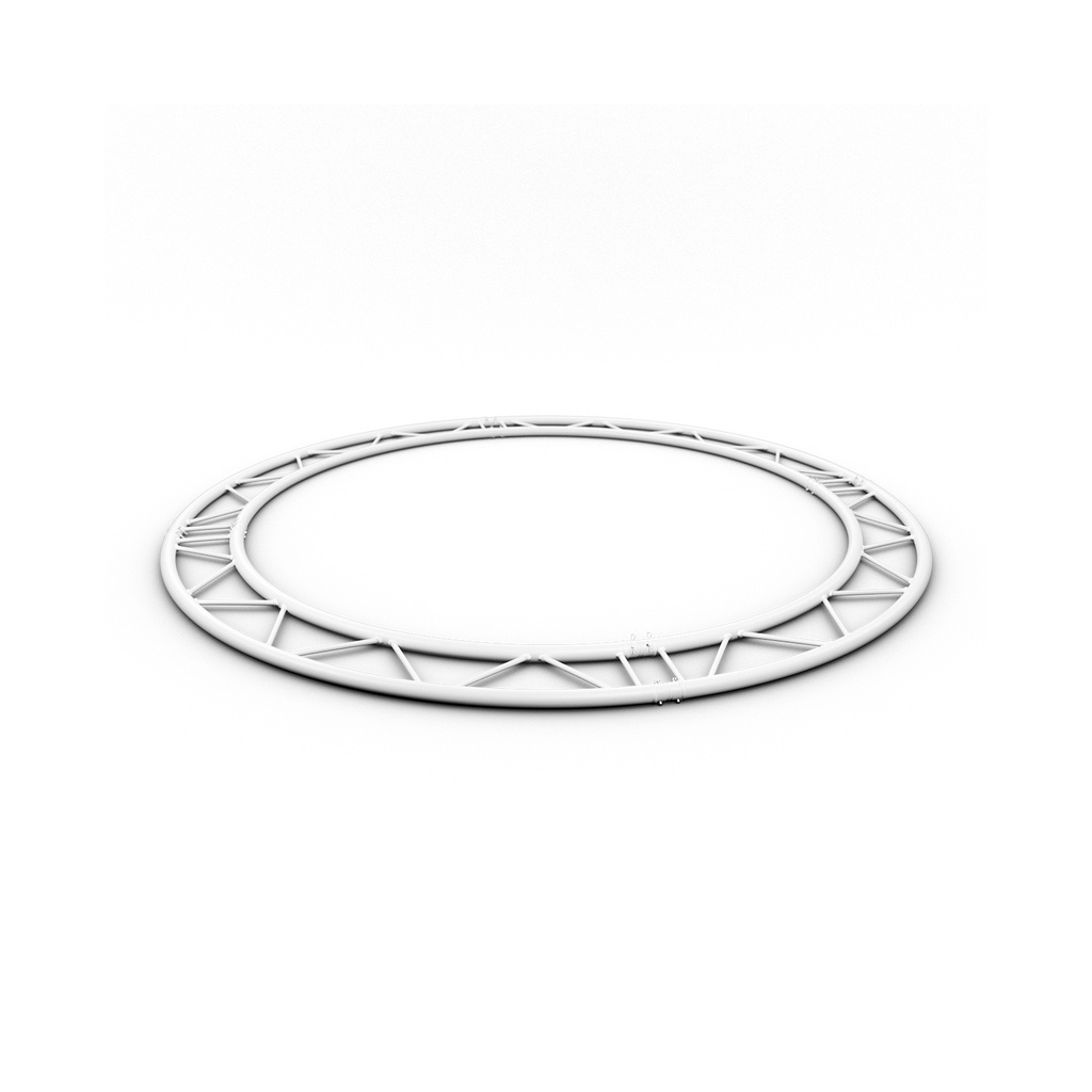 CONTESTAGE - CDUOH29-200 W - TRUSS DUO290 Horizontal circle - White - Diameter: 2m - 4 parts