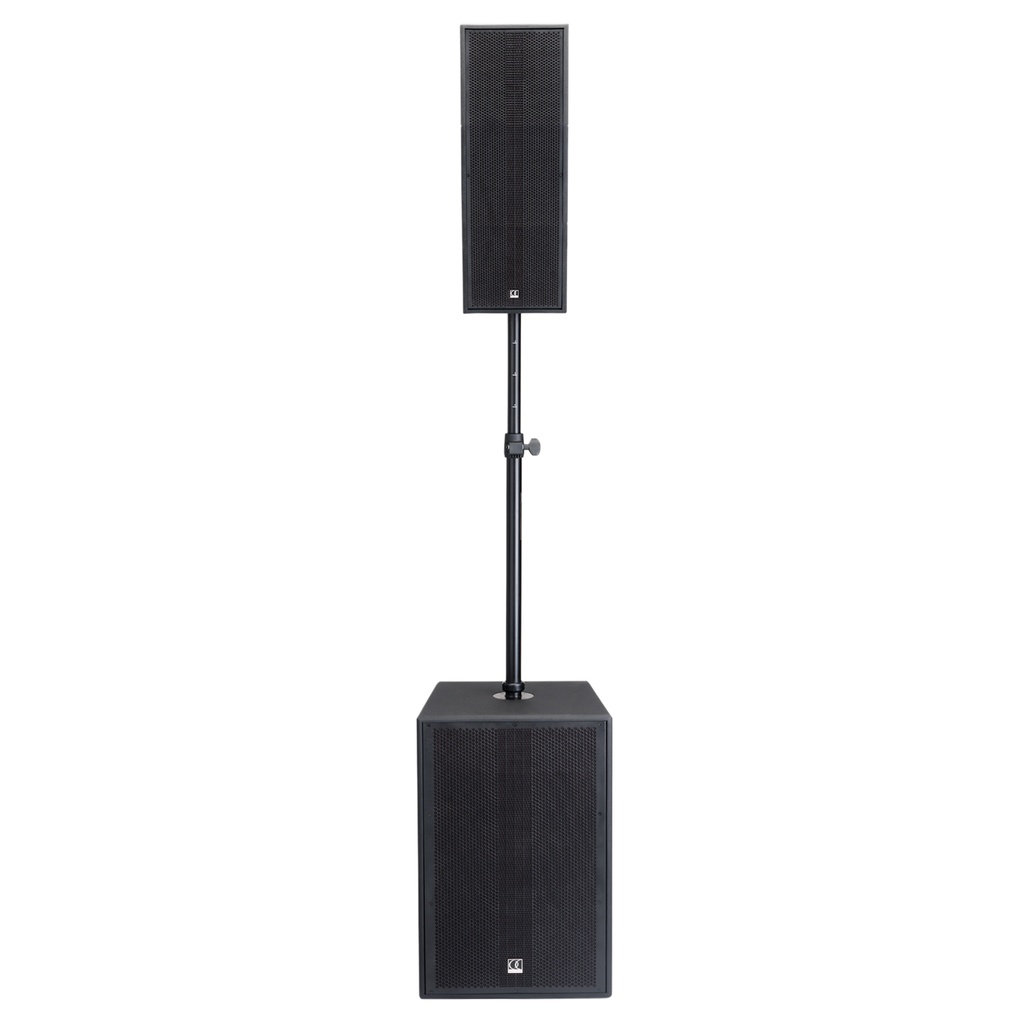 AUDIOPHONY - MOJOcurveXL - Active subwoofer 15" and CURVE ARRAY system with mixer, 1 Bluetooth® TWS input and DSP