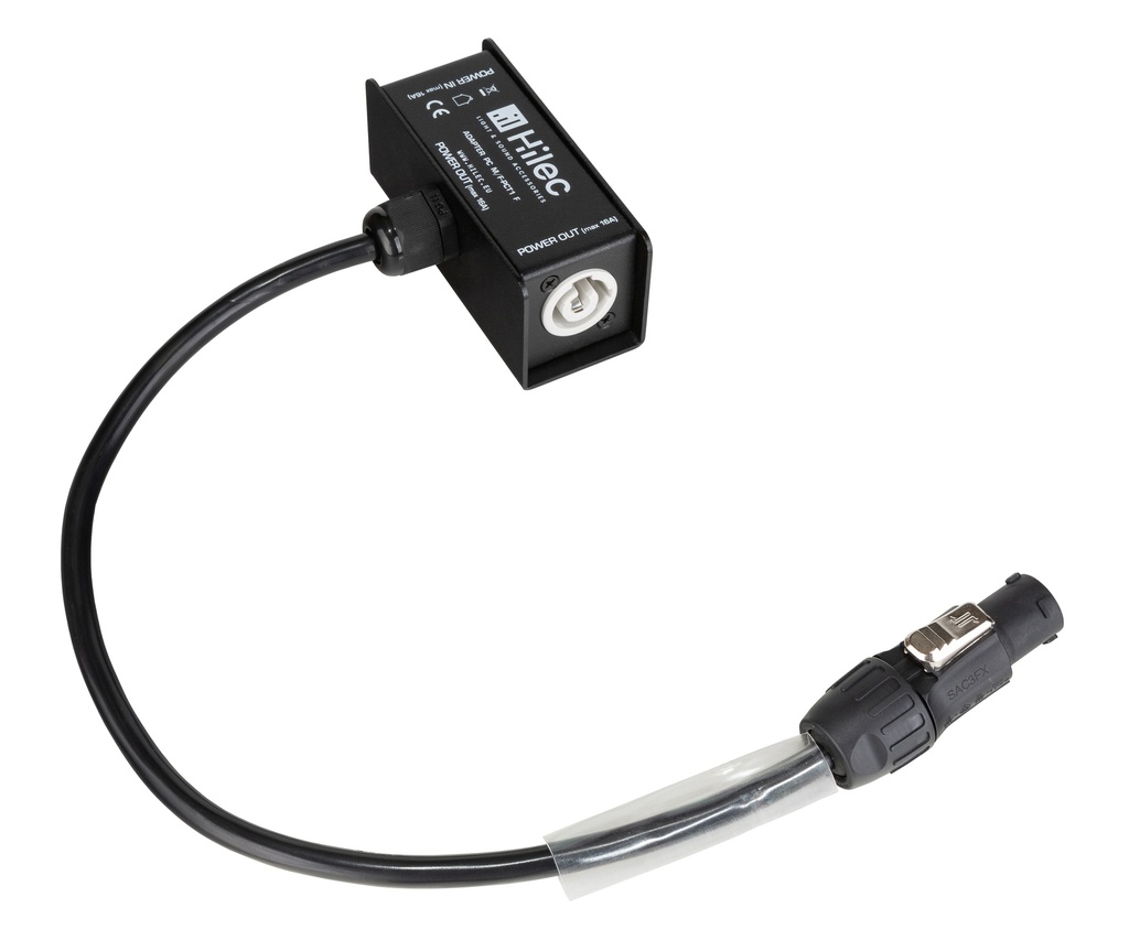 HILEC - ADAPTER PC M/F-PCT1 F - Adapter with Seetronic Powercon compatible M/F (SAC3FCB - SAC3FCA) to Seetronic Powercon TRUE1 compatible F (SAC3FX) connectors