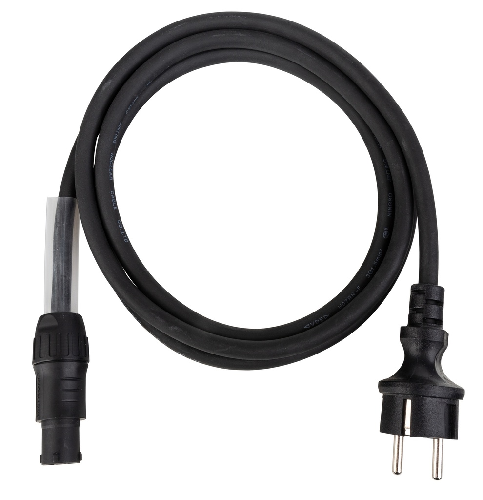 HILEC - PCT1-2M - Very flexible 3x1.5mm² H07RN-F power cable with Seetronic PowerCON TRUE1 compatible / Shuko connectors